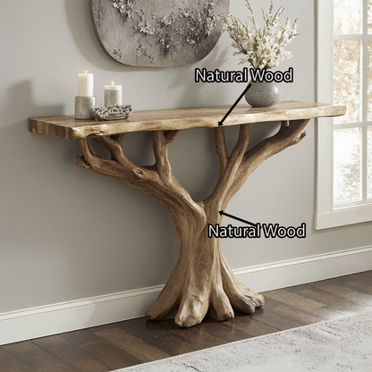 Wodaho Handcrafted Rustic Console Table – Perfect for Entryway Décor