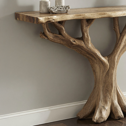 Wodaho Handcrafted Rustic Console Table – Perfect for Entryway Décor