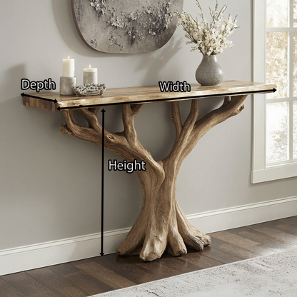 Wodaho Handcrafted Rustic Console Table – Perfect for Entryway Décor
